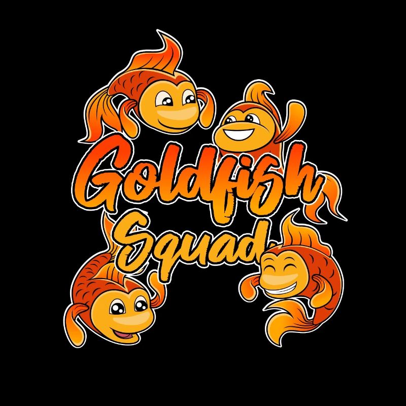Goldfish Squad Aquaristics Cute Fish
