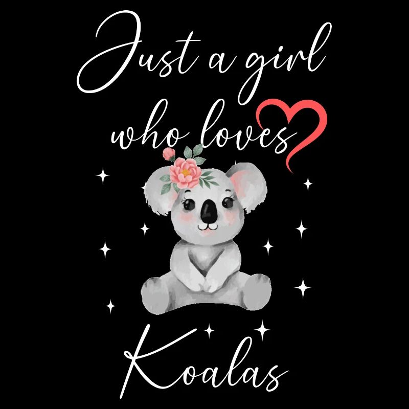 Frau Mädchen Liebe Herz Koalas