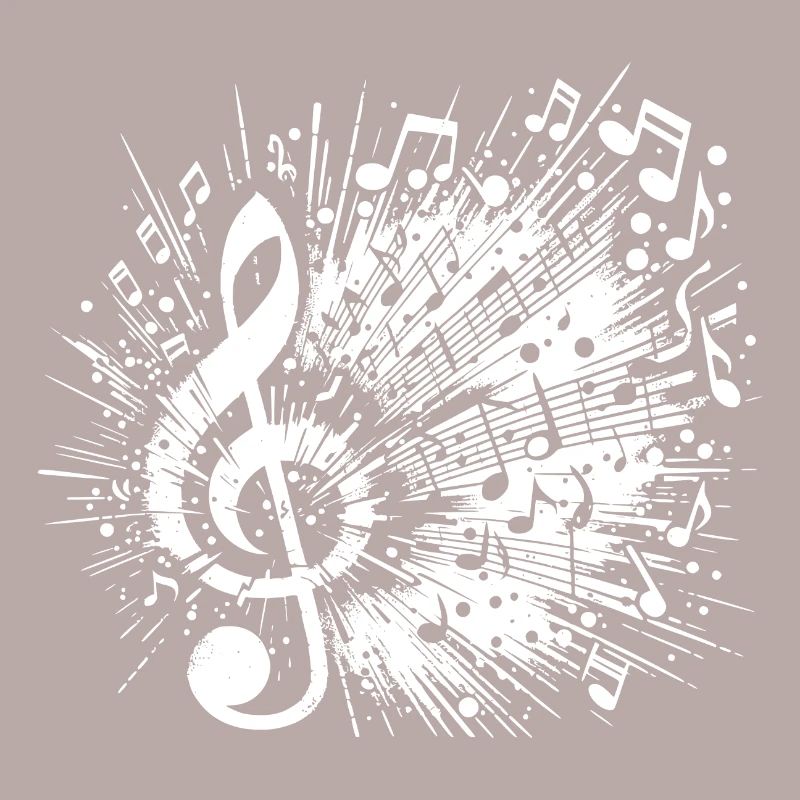 Exploding Music Clef Scale