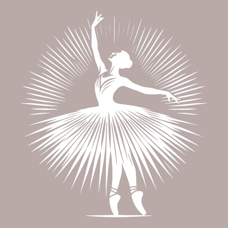 Danseuse de ballet gracieuse dans une pose de danse parfaite