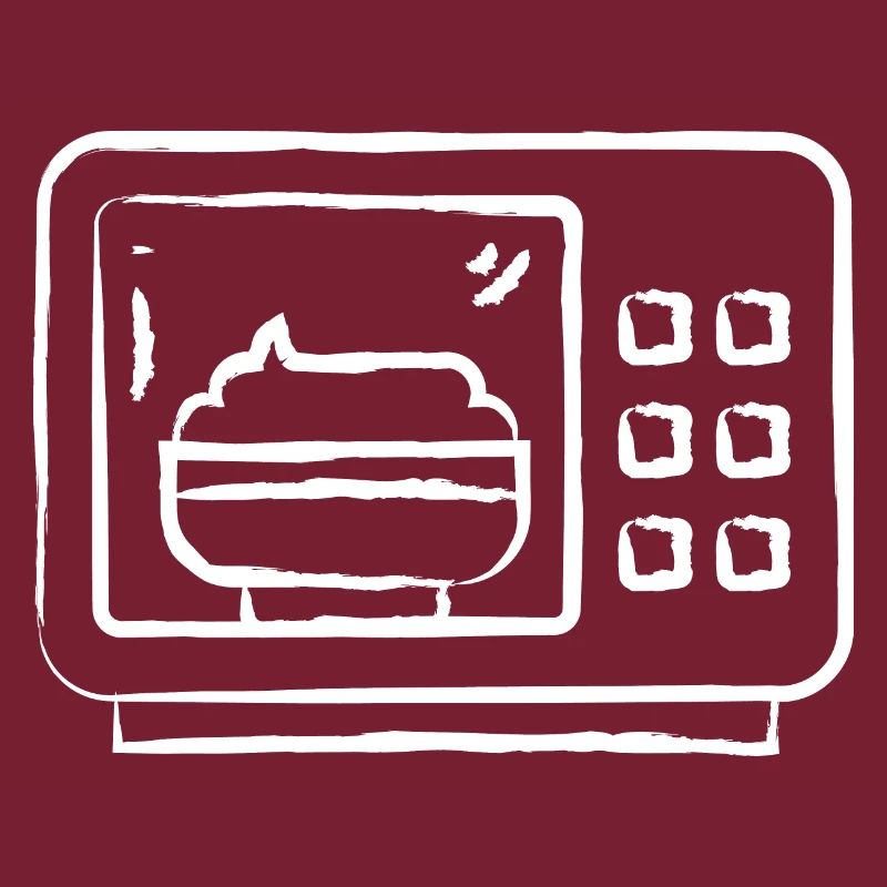 Micro-ondes dessiné à la main