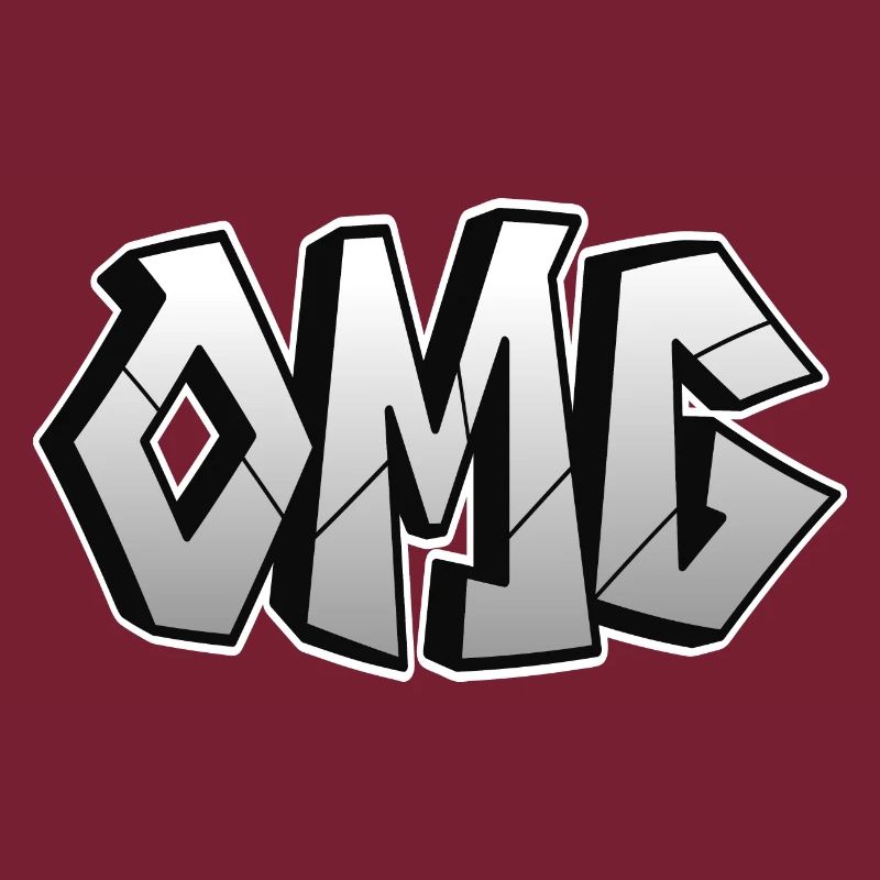 OMG Exclamation Lettrage Graffiti