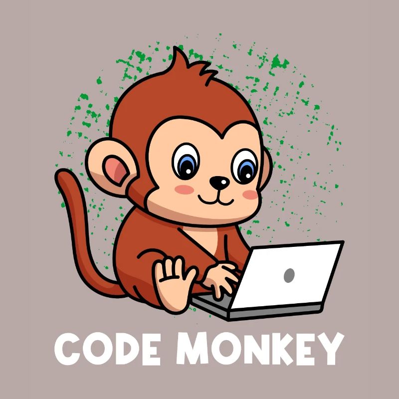 Code Monkey Programming Coder Computer Geek Develo
