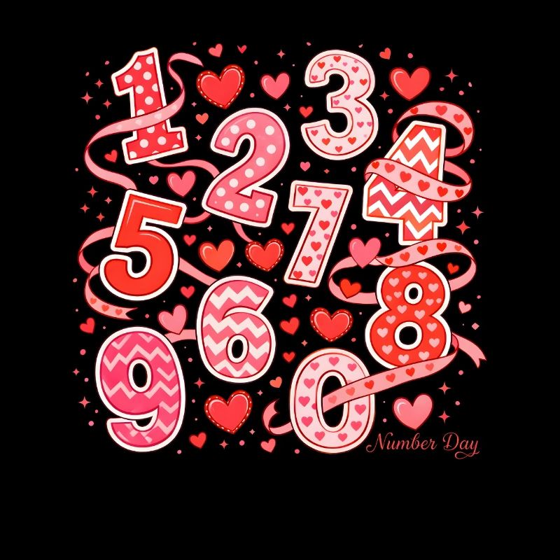 Number-Day-Herzen-Kunst