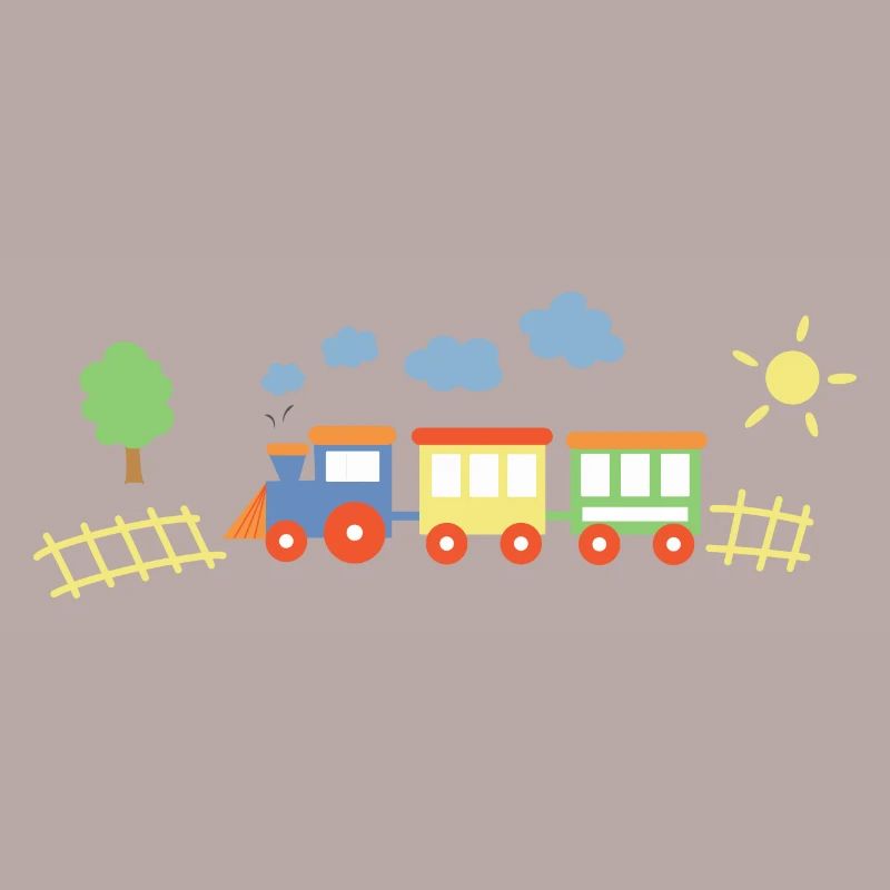 Zug Mit Waggons