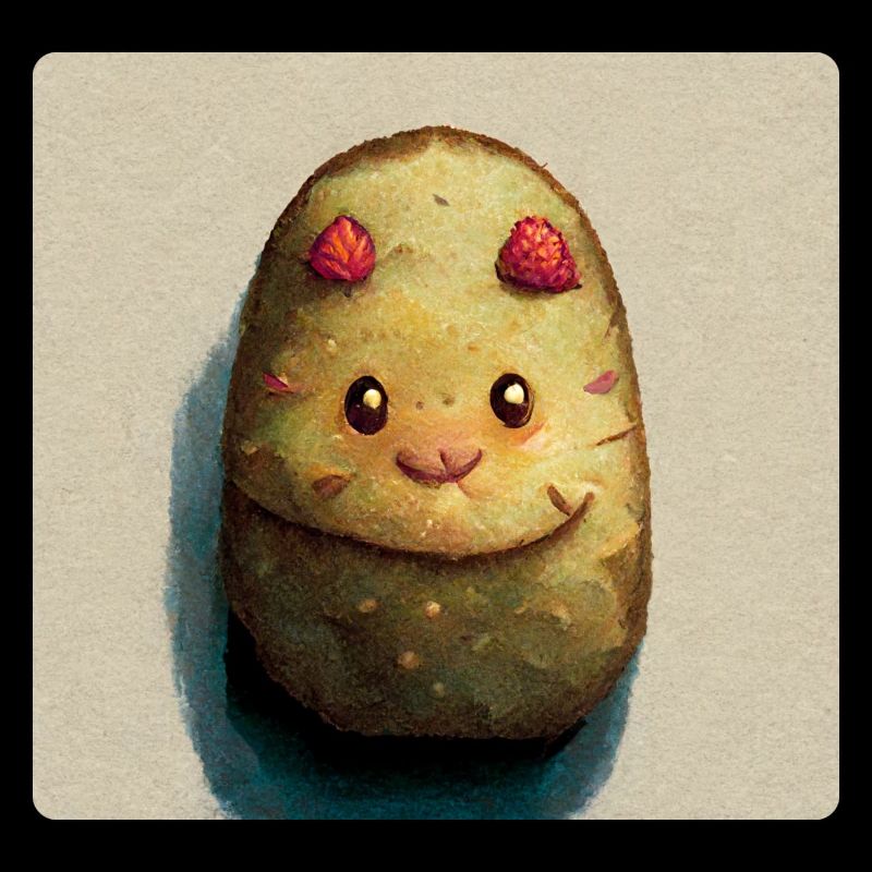 Tiny happy potato that believes in you