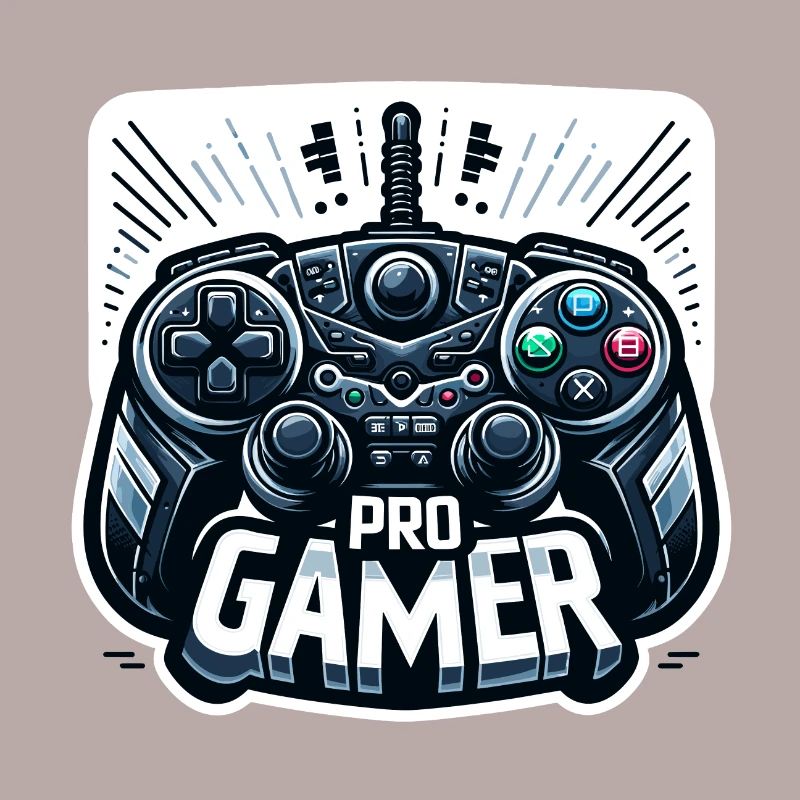 Pro Gamer - Controller Illustration