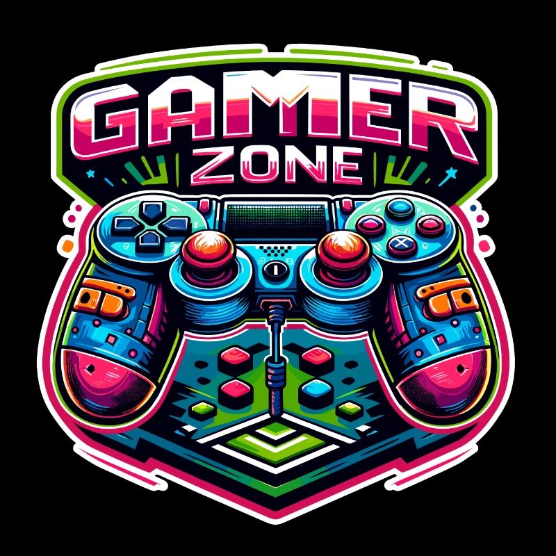 Gamer Zone - Controller Illustration
