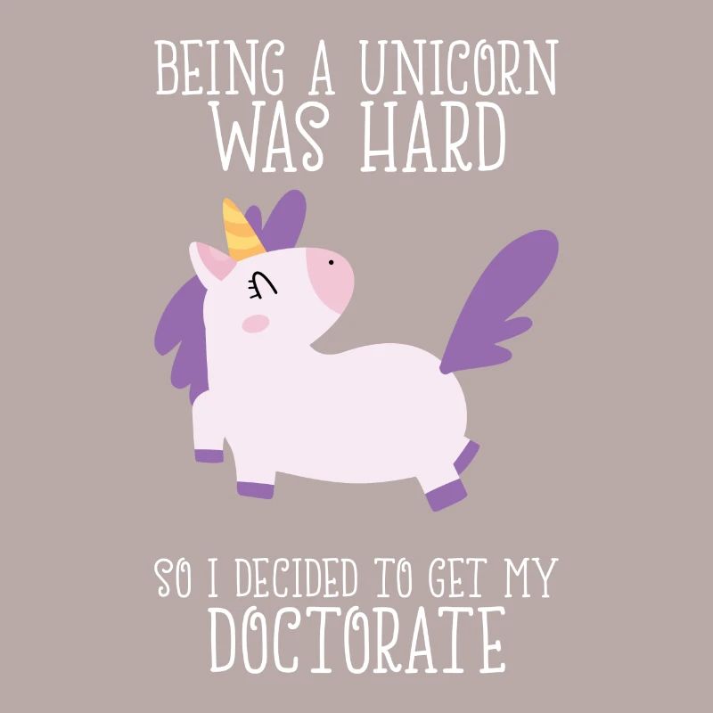 Doktortitel Einhorn Spruch Uni Geschenk