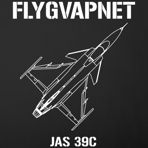 Flygvapnet JAS 39 - Soffkudde med stoppning 45 x 45 cm