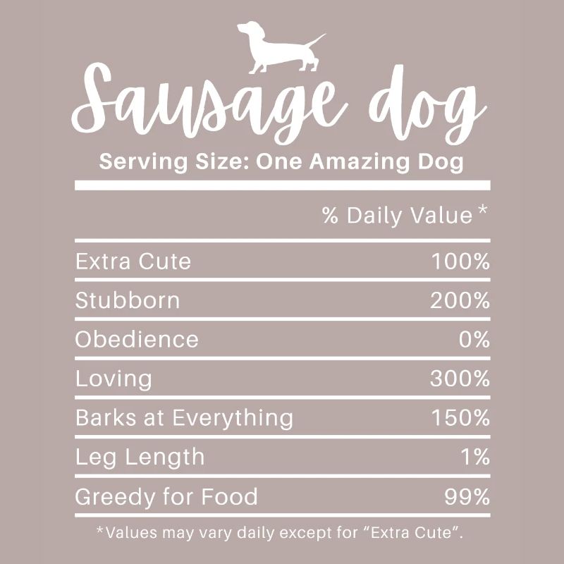 Wurst Hunde Nährwerte Hartnäckiger Dackel