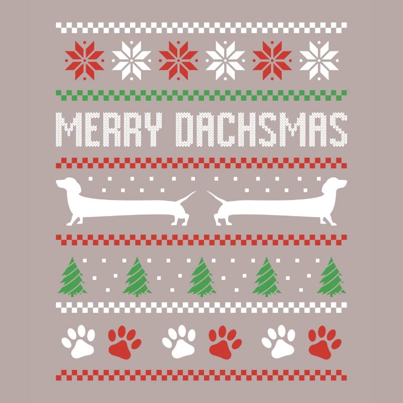 Dackel Wurst Hund Hässlicher Weihnachtspullover
