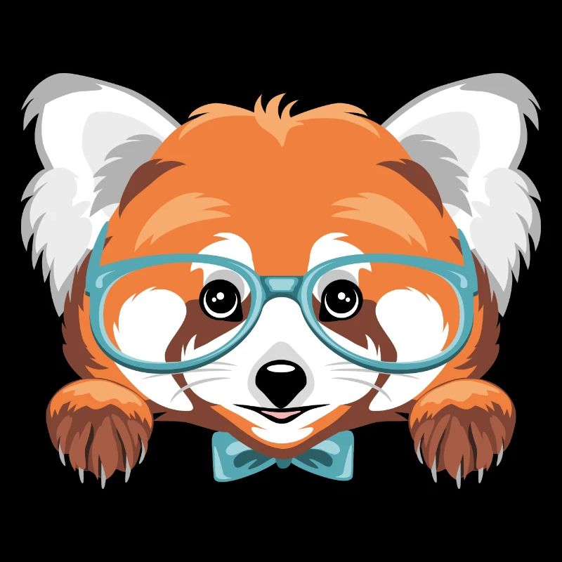 Coup d’œil sur le panda roux intelligent