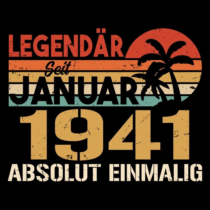 Geburtstagsgeschenk geboren im Januar 1941
