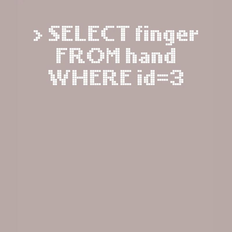 Computer Programming Select Finger from Hand