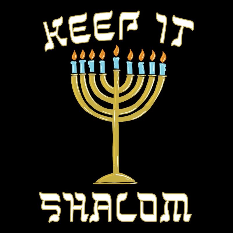 MĂŠnorah de Hanoucca "Keep is Shalom" (Garder est