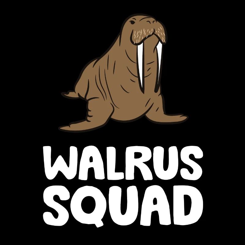 Walross Squad Meerestier Lustiges Walross Squad