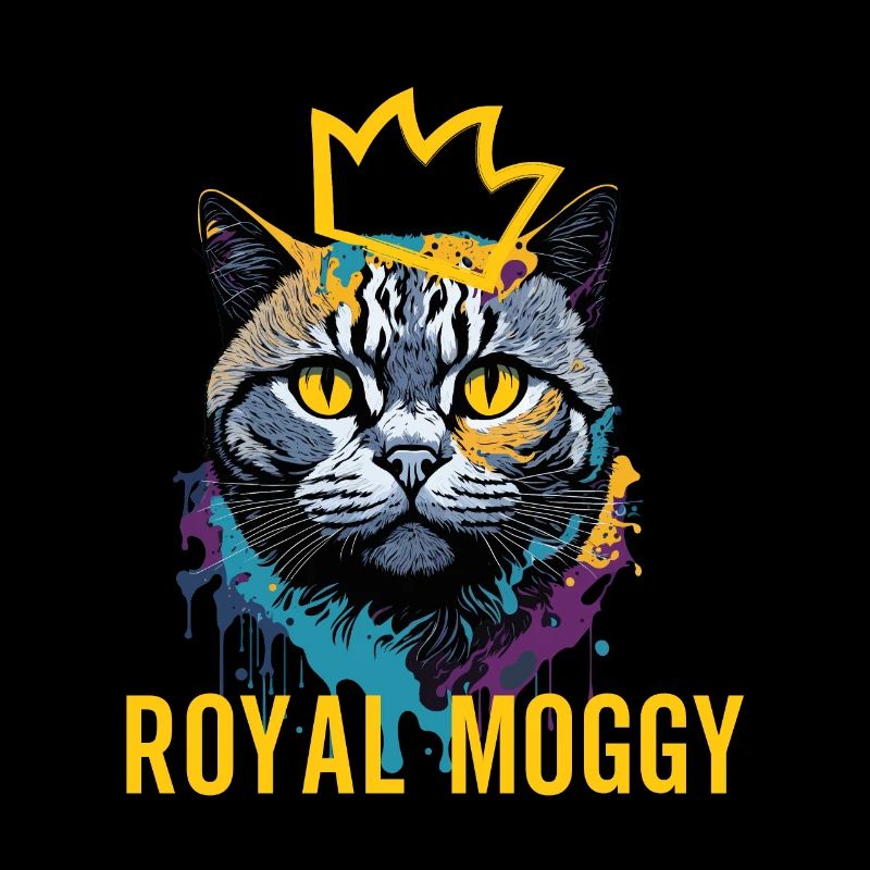 Splash Art Royal British Moggy Expression Design