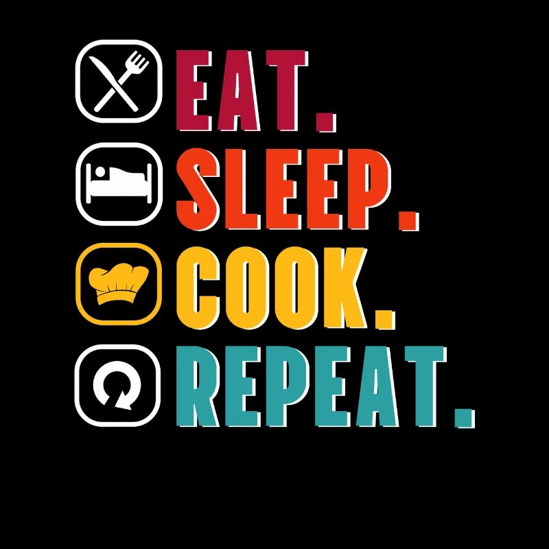 Chef Hobby Chef Eat Sleep Cook Repeat Gift Idea