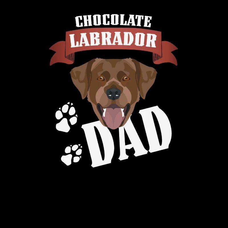 Chocolat Labrador, Lab Dad, Hundepa
