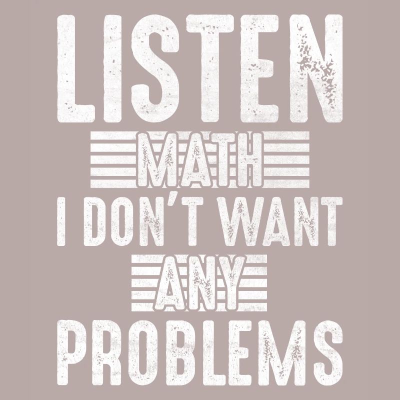 Écouter maths je ne veux pas de problèmes mathématiques