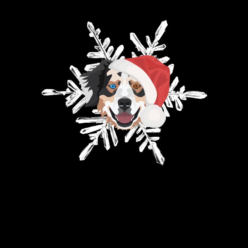 Australian Shepherd Merry Christmas