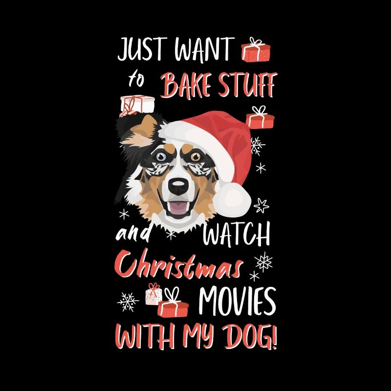 Australian Shepherd Merry Christmas