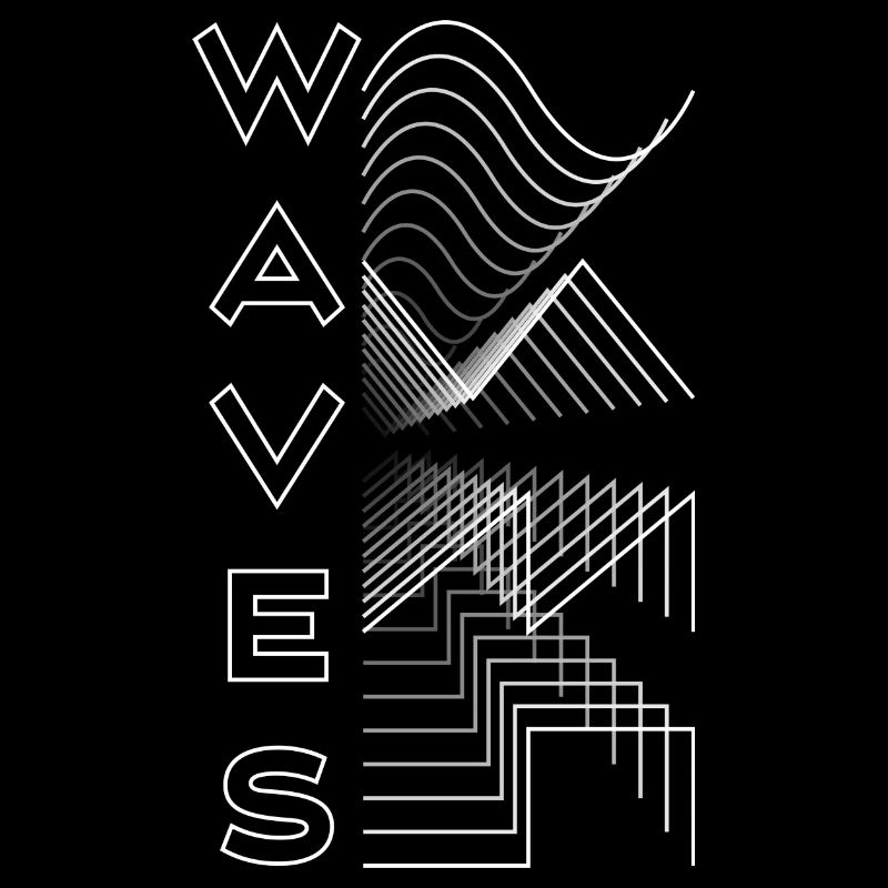 Waves Waves Waveform Audio Analogique Design Modular Gift