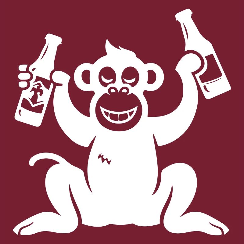 Monkey Beer Drinking