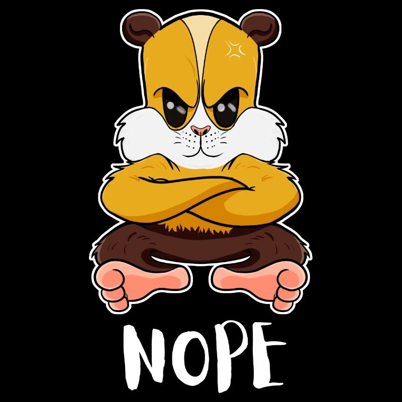 Nope Funny Lazy Hamster