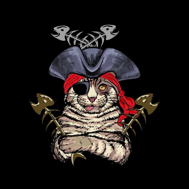 Chat pirate chat pirate pirate idée de cadeau
