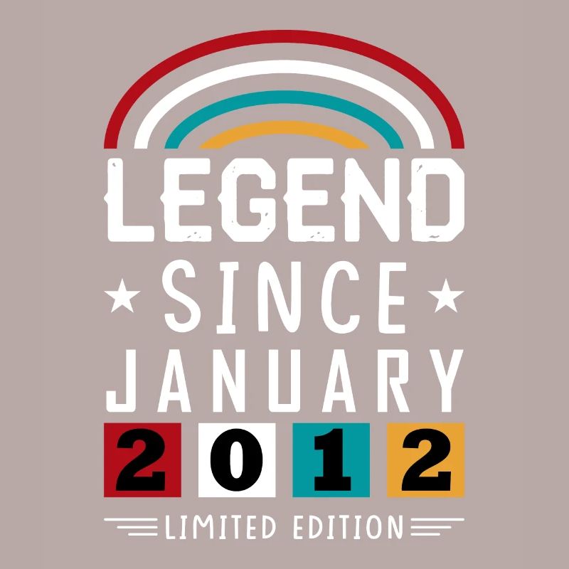 2012 Legend Since Geburtstag Geschenk Januar