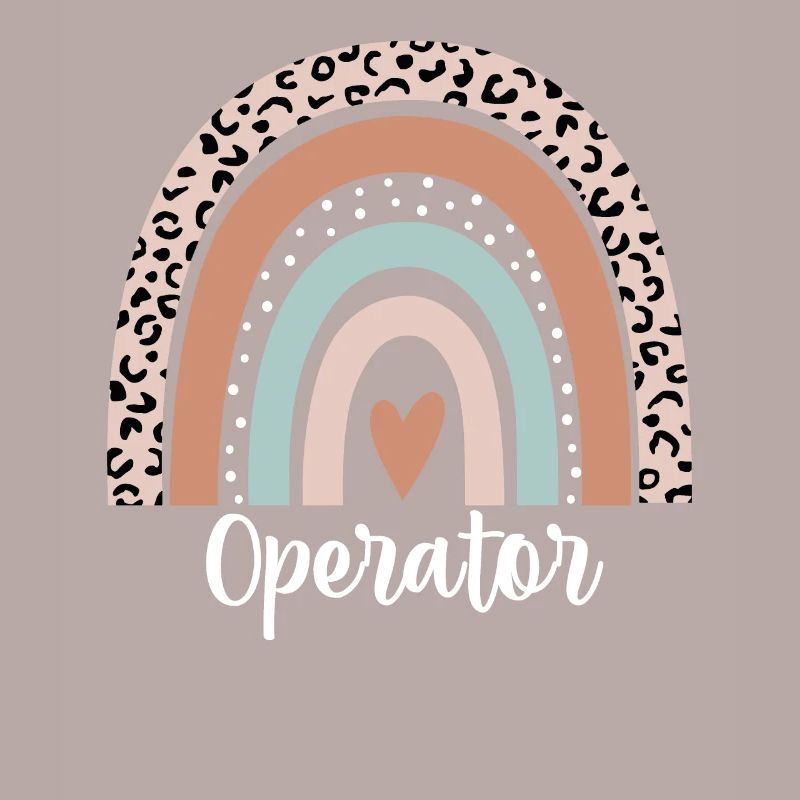 Operator Rainbow Leopard Funny Operator