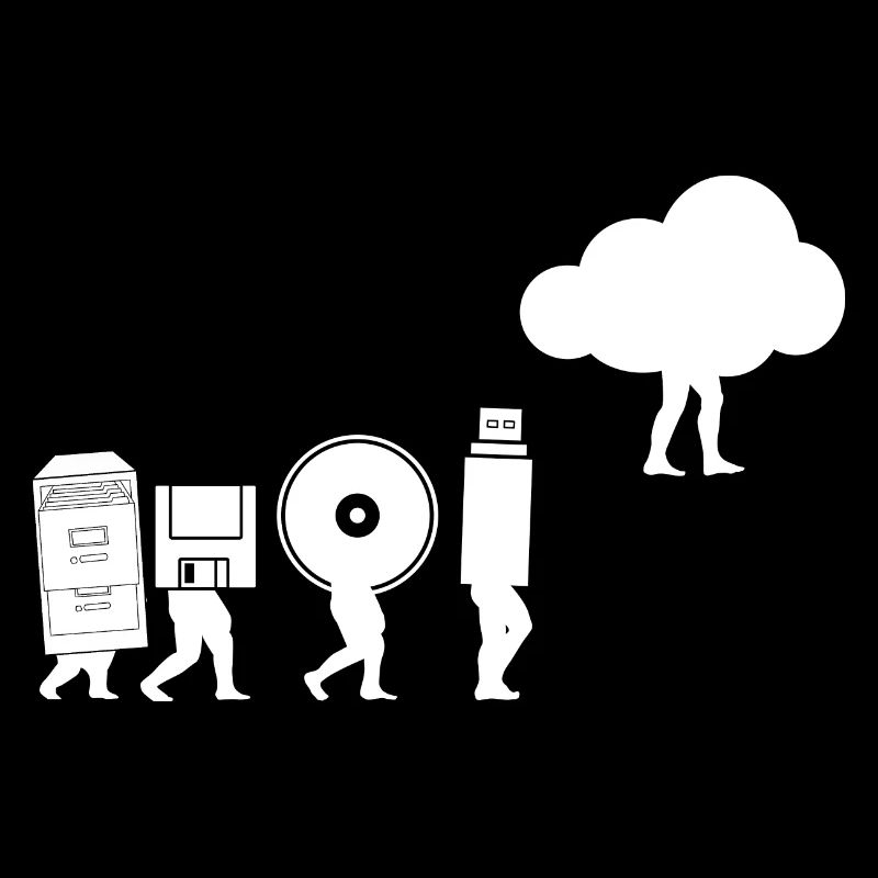 Evolution du stockage des données Codage Informatique Cloud