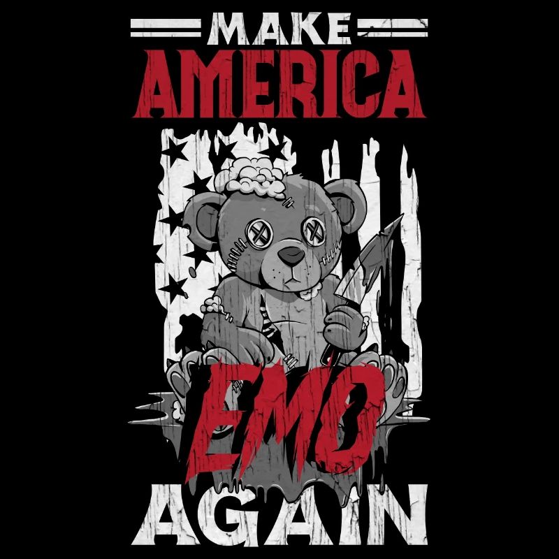 Emoticon Make America Emo Again Emocore Esthétique
