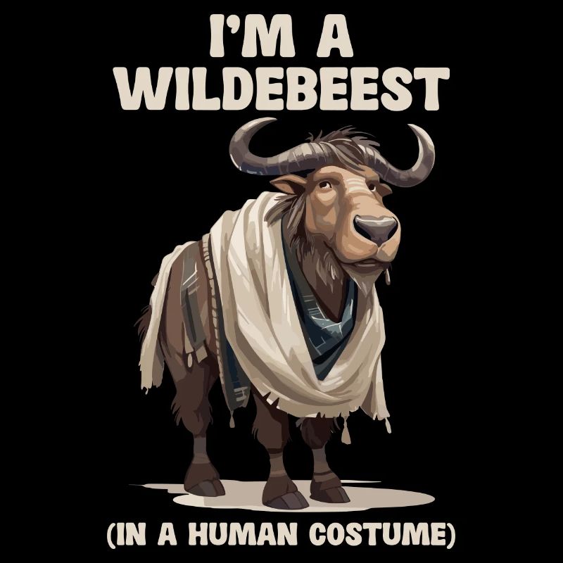 Ich Bin Ein Gnu Witziges Halloween Kostüm Gnu
