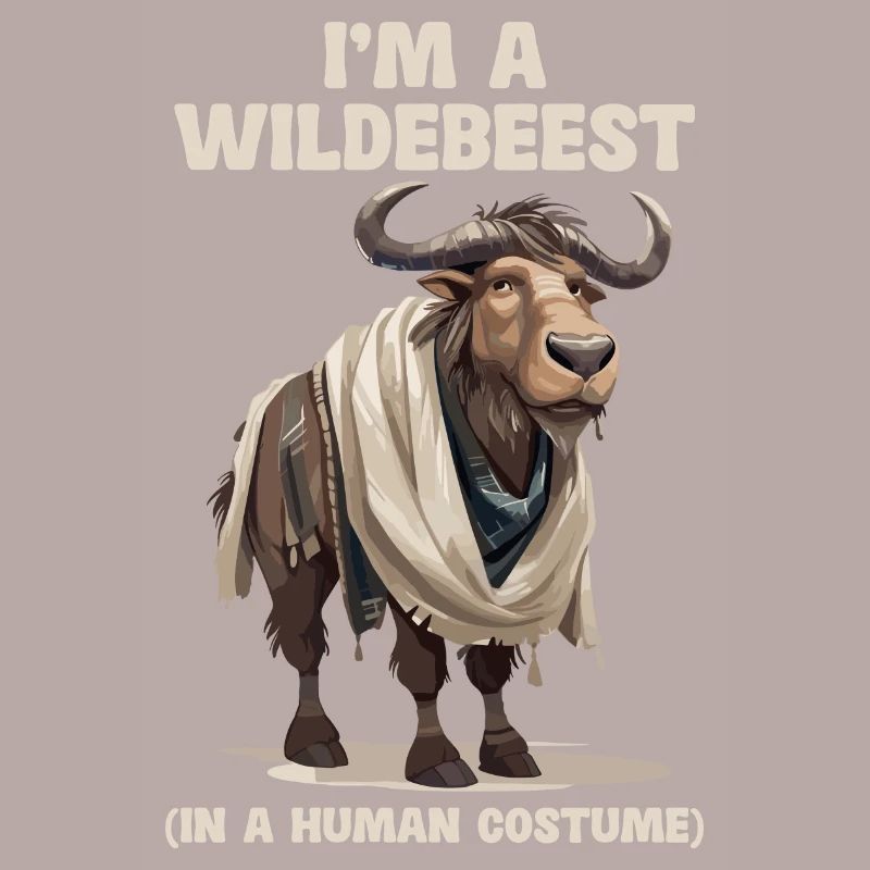 Ich Bin Ein Gnu Witziges Halloween Kostüm Gnu