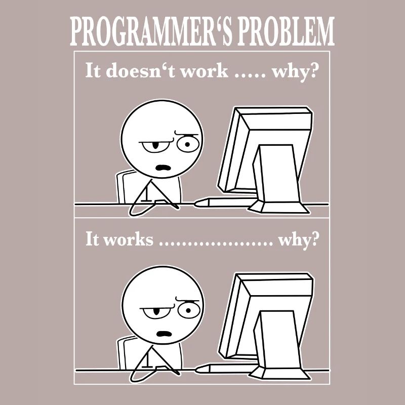 Programmer Computer Scientist Funny Cartoon T-Shir