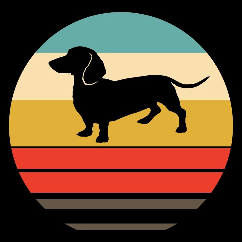 Retro Dackel Geschenk