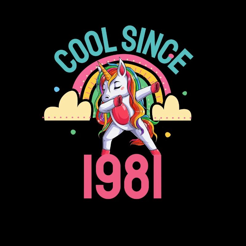Cool seit 1981 Dabbing Einhorn 41. Geburtstag