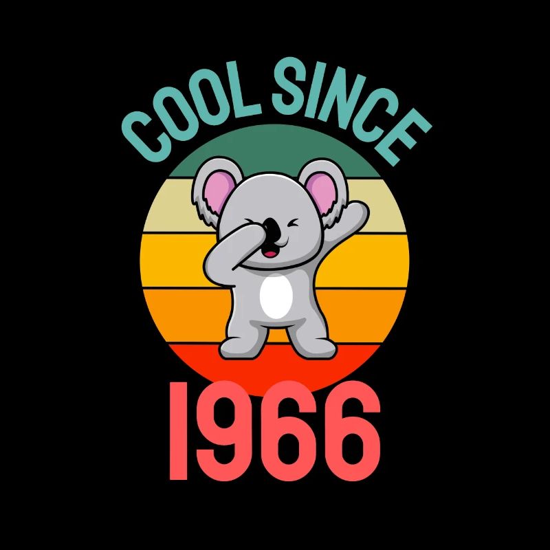 Cool seit 1966 Retro Dabbing Koala 56. Geburtstag