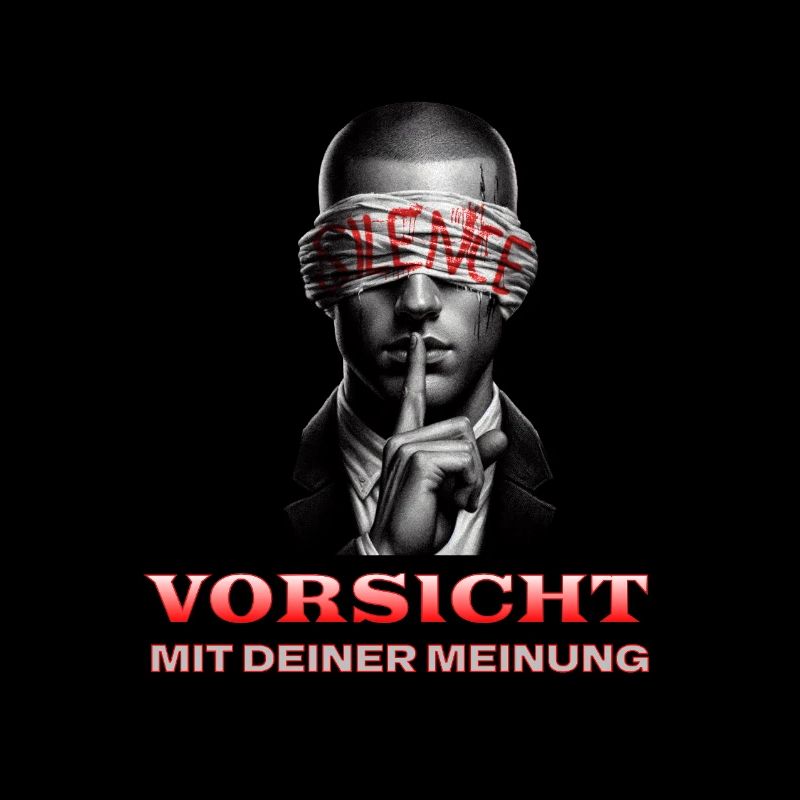 Vorsicht, Subtile Botschaft mit Augenbinde