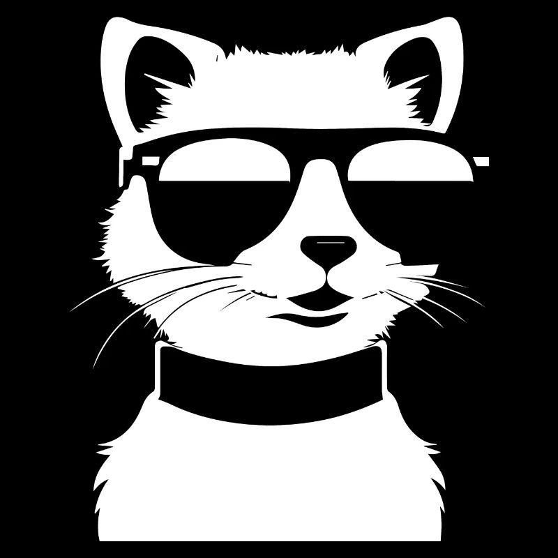 Frettchen mit Sonnenbrille Coole Frettchen