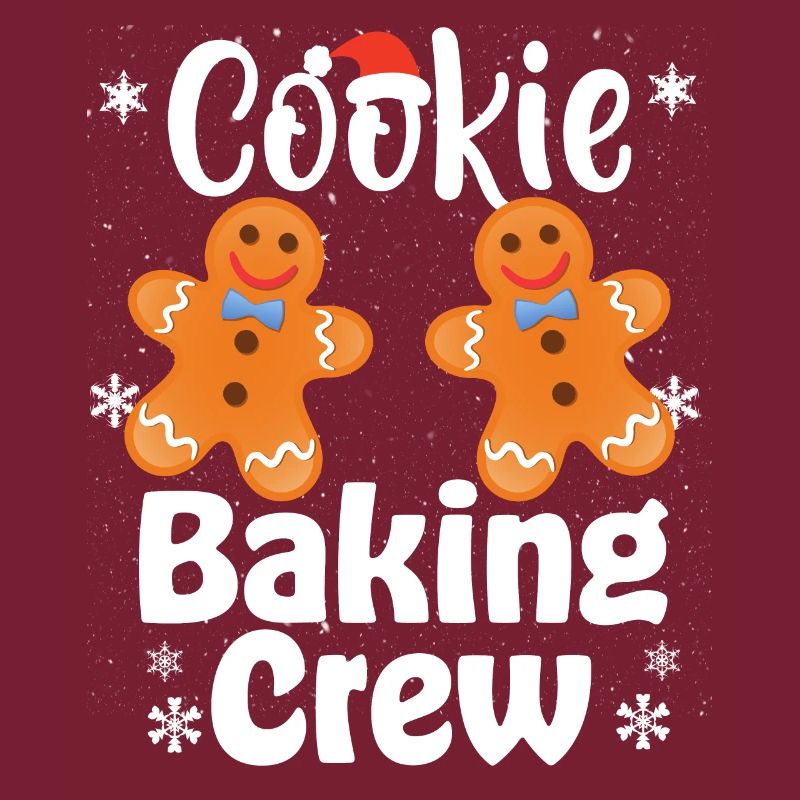 Équipe de cuisson de biscuits de Noël