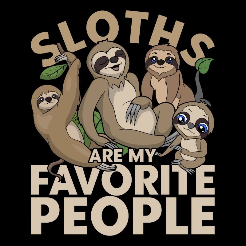 Funny gift idea animal motif sloth