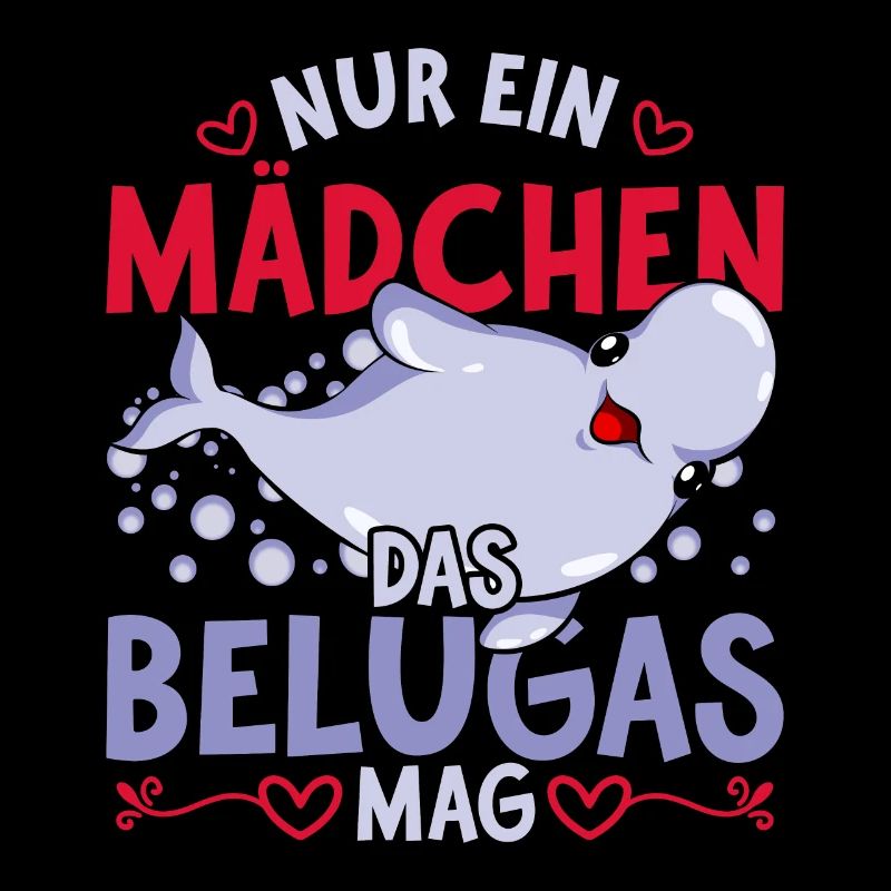 Beluga Ozean Tier Mädchen Geschenk Beluga Wal