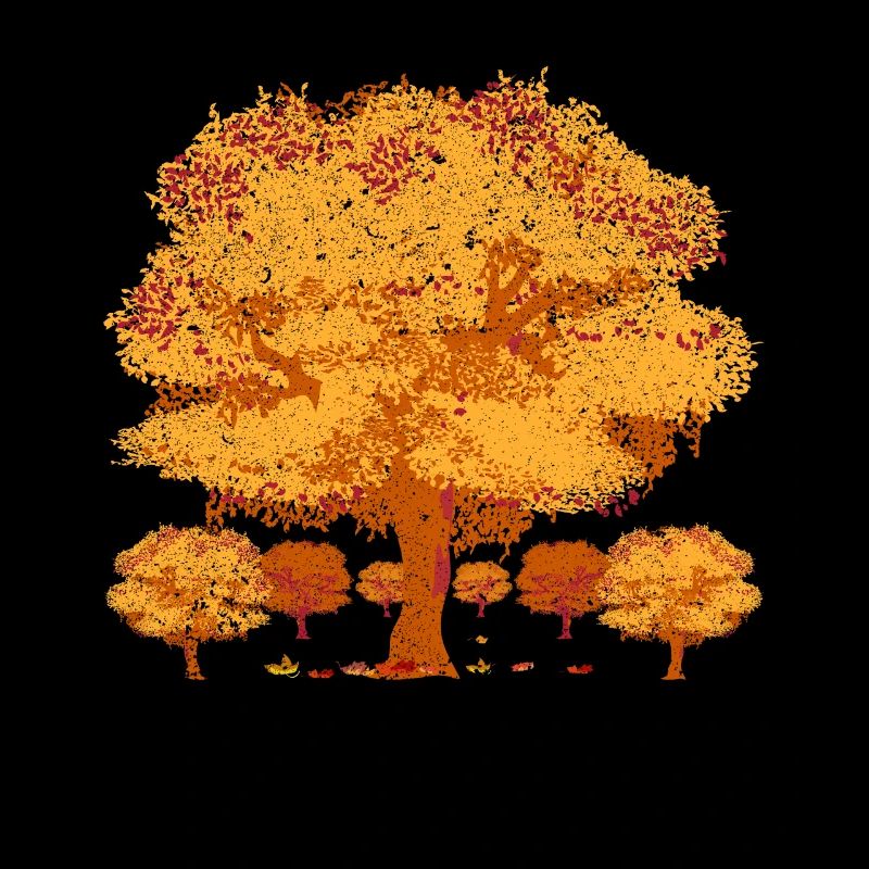 Forest Tree Deciduous Leaves Gift Autumn