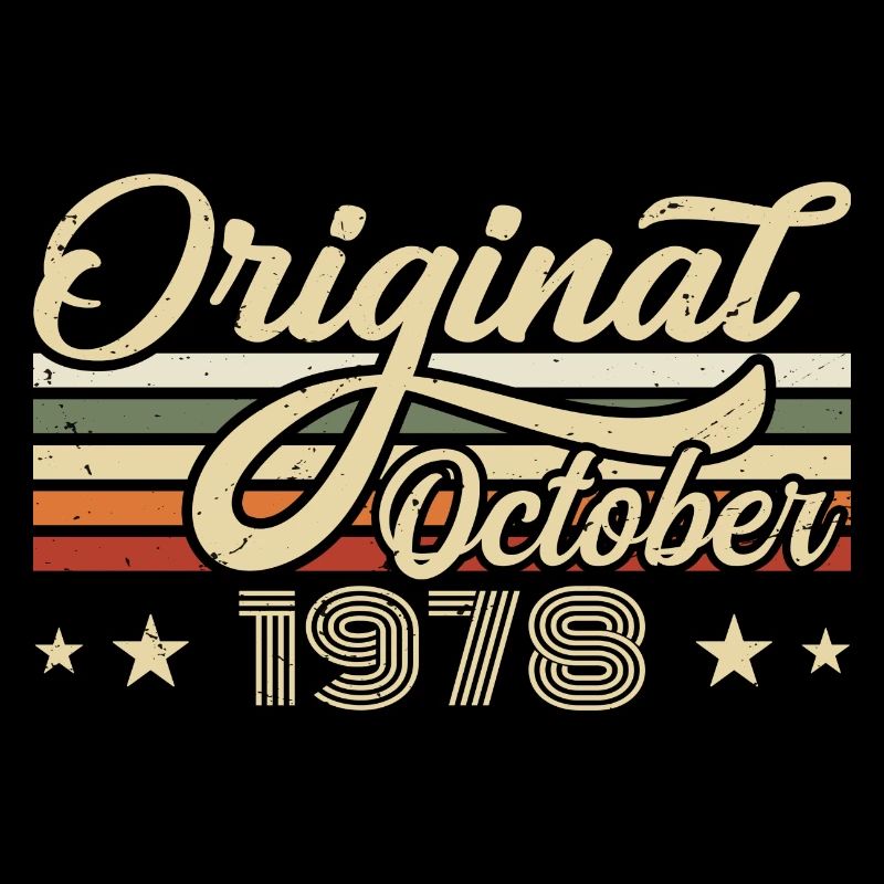 October 1978 Birthday in October - October 1978