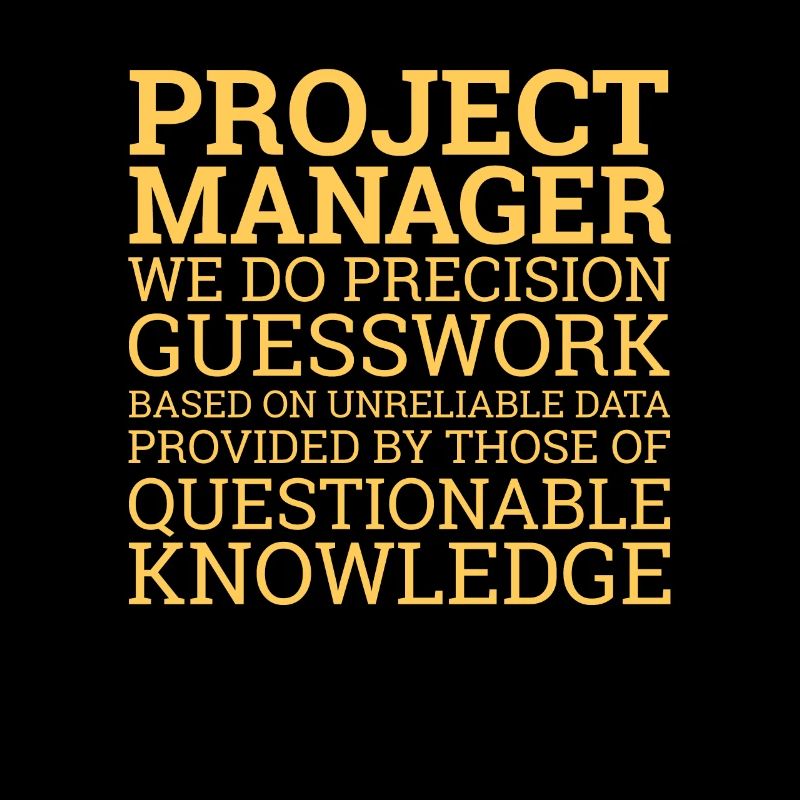 "Project Manager Guesswork" | "Project Manager"