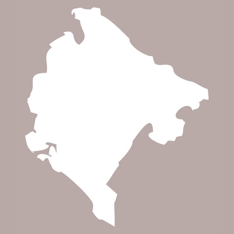 Montenegro map flag